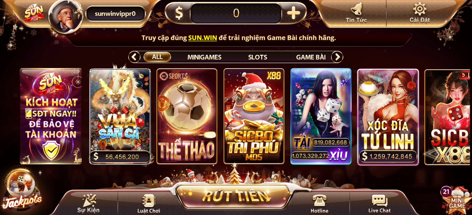 Tổng quan về cổng game Sunwin