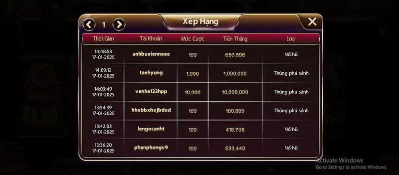 Hũ jackpot cực khủng 